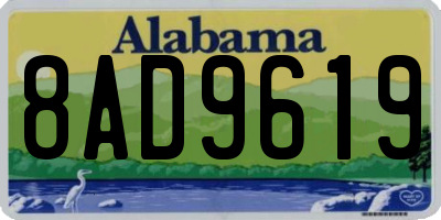 AL license plate 8AD9619