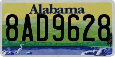 AL license plate 8AD9628
