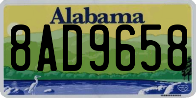 AL license plate 8AD9658