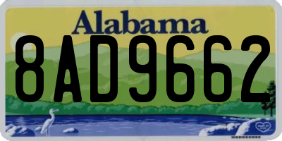 AL license plate 8AD9662