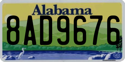 AL license plate 8AD9676