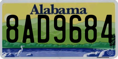 AL license plate 8AD9684