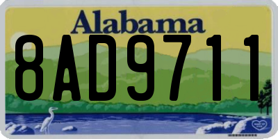 AL license plate 8AD9711