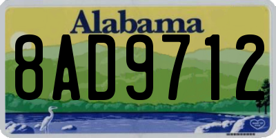 AL license plate 8AD9712