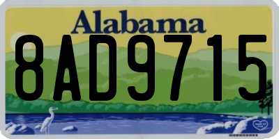 AL license plate 8AD9715