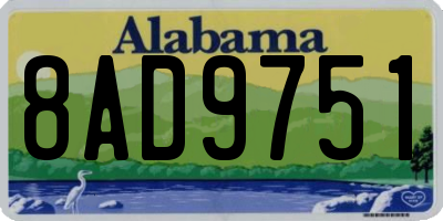 AL license plate 8AD9751