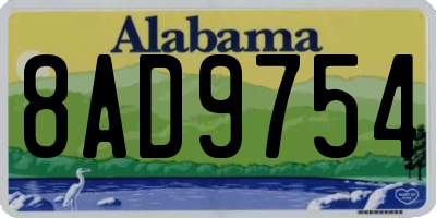 AL license plate 8AD9754