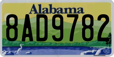 AL license plate 8AD9782