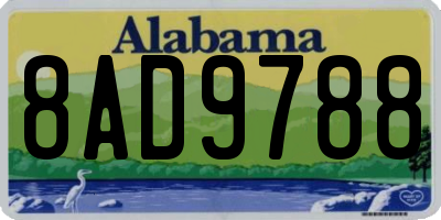 AL license plate 8AD9788