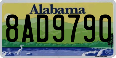 AL license plate 8AD9790