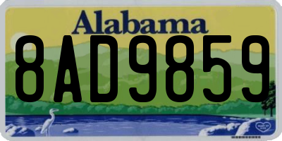 AL license plate 8AD9859