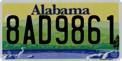 AL license plate 8AD9861