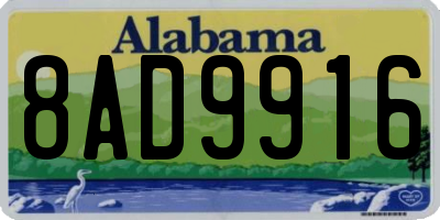 AL license plate 8AD9916