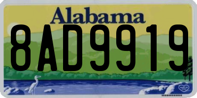 AL license plate 8AD9919