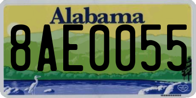 AL license plate 8AE0055