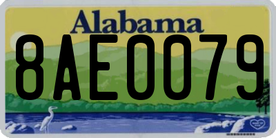 AL license plate 8AE0079