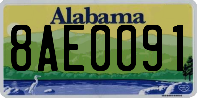AL license plate 8AE0091