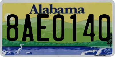 AL license plate 8AE0140