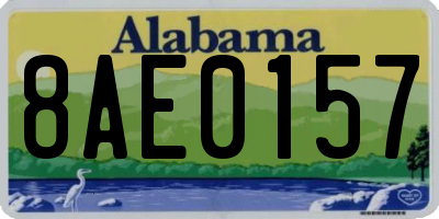 AL license plate 8AE0157