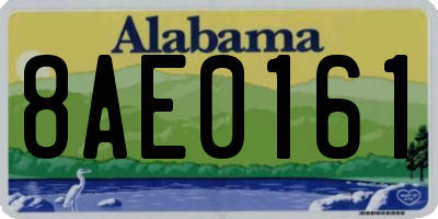 AL license plate 8AE0161