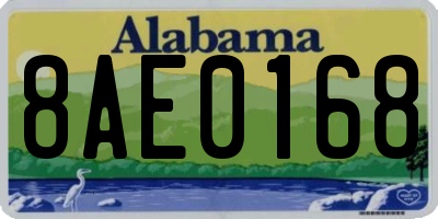 AL license plate 8AE0168