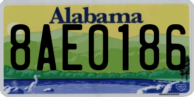 AL license plate 8AE0186