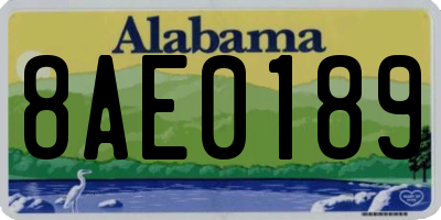 AL license plate 8AE0189