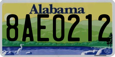 AL license plate 8AE0212