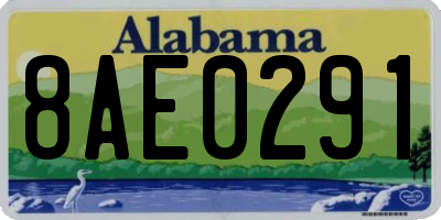 AL license plate 8AE0291