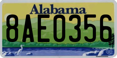 AL license plate 8AE0356