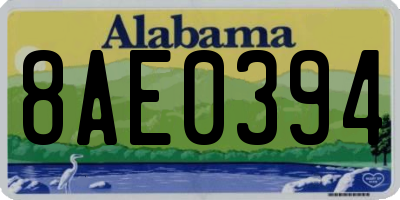 AL license plate 8AE0394