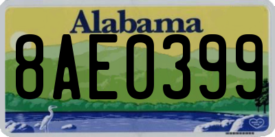 AL license plate 8AE0399
