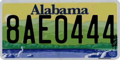 AL license plate 8AE0444