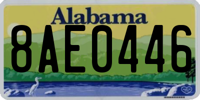 AL license plate 8AE0446