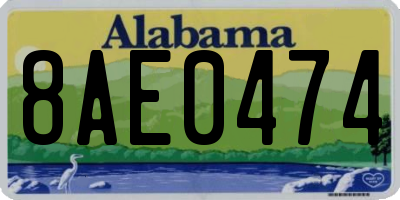 AL license plate 8AE0474
