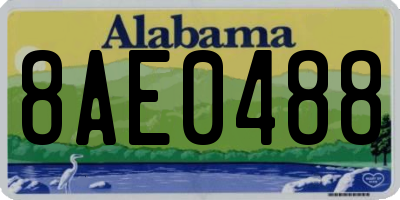 AL license plate 8AE0488