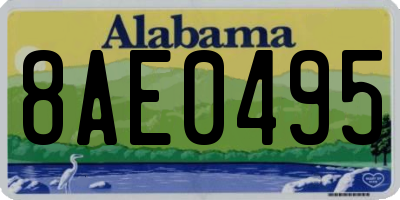 AL license plate 8AE0495