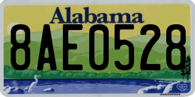 AL license plate 8AE0528