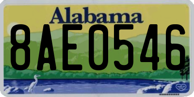 AL license plate 8AE0546