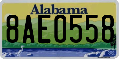 AL license plate 8AE0558