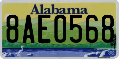 AL license plate 8AE0568