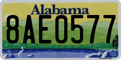 AL license plate 8AE0577