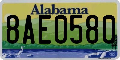 AL license plate 8AE0580