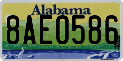 AL license plate 8AE0586