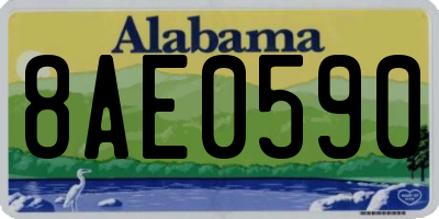 AL license plate 8AE0590