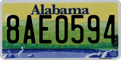 AL license plate 8AE0594