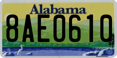 AL license plate 8AE0610
