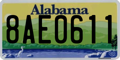 AL license plate 8AE0611