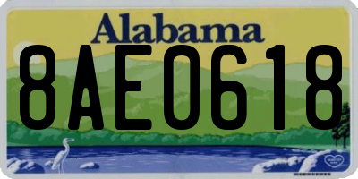 AL license plate 8AE0618