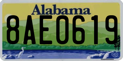 AL license plate 8AE0619